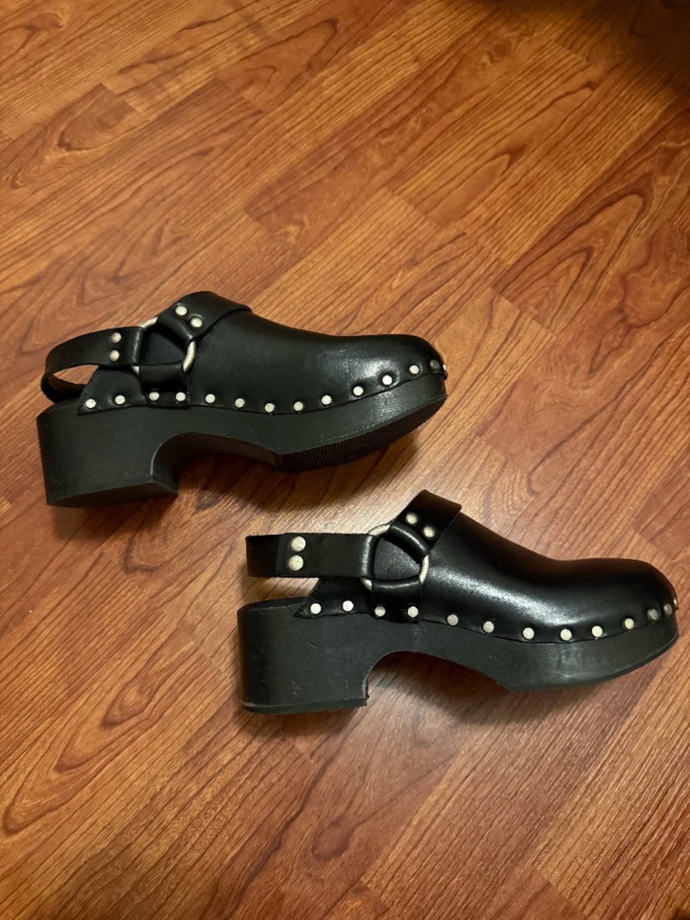 RE/DONE 70s Studded Slingback Clog Black - Picture 8 of 9